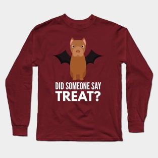 American Pitbull Terrier Halloween Trick or Treat Long Sleeve T-Shirt